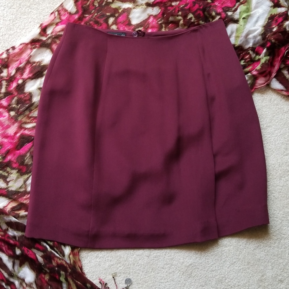 INC Silk Skirt